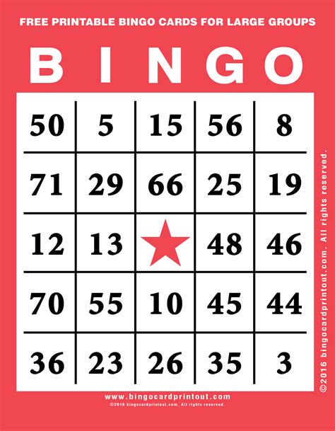 Printable Bingo Cards 1 60